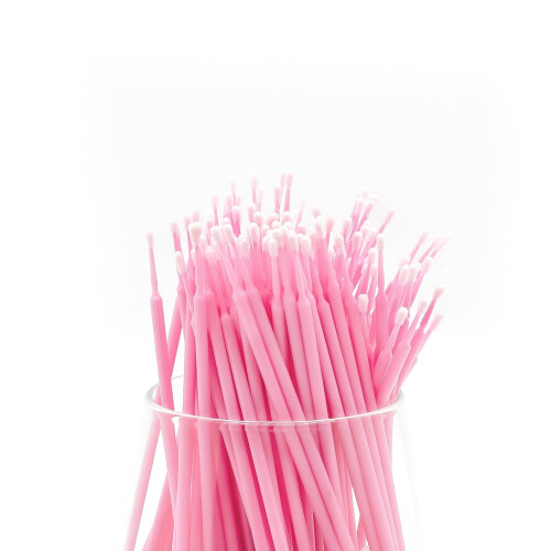 i-Laesh 200pcs Medium Tip Micro Brushes - Microswabs for Eyelash Extensions - Microbrush Applikatorer B?rste - Vatpinde Qtips til ?jentandvipper 1