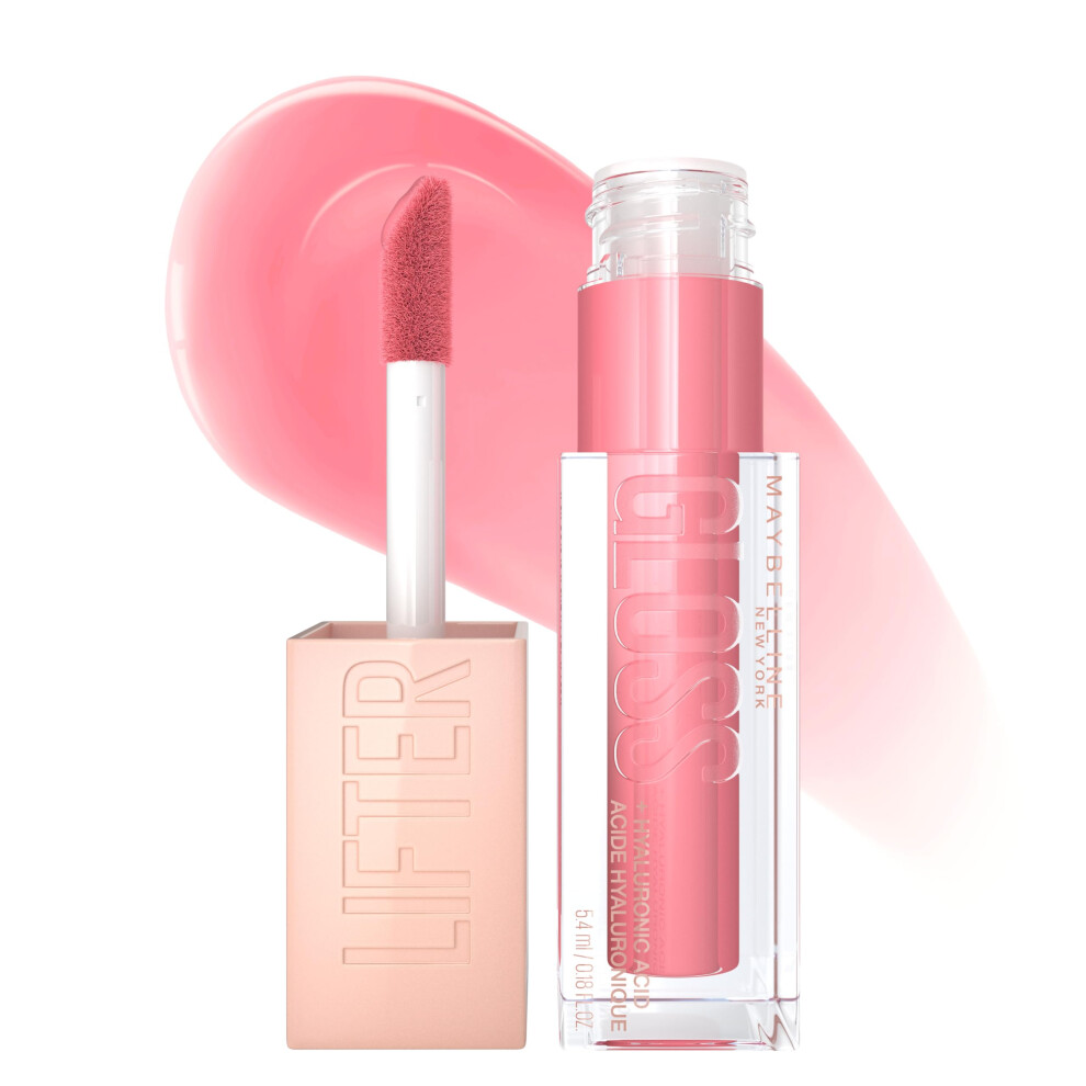 Photos - Lipstick & Lip Gloss Maybelline New York Lifter Gloss Hydrating Lip Gloss with Hyaluronic Acid Gummy Bear Sheer Light Pink 1 Count