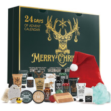 Advent Calendar for Adults Rinse & Robust Christmas Gifts for Men Advent Skincare Calendar Countdown Calendar 24PCS 2025 Beauty Advent Calendar Beard