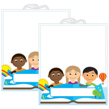 Ashley Productions Multicultural File Buddy Aufbewahrungstasche, 26,7 x 31,8 cm, 6 Stück pro Packung, 2 Packungen