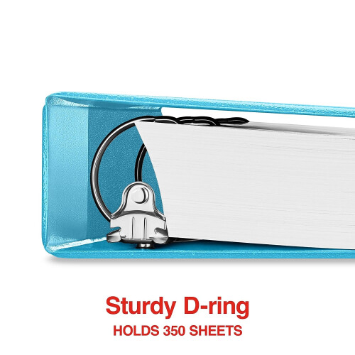 Staples Staples Standaard 1.5 3-Ring Bekijkmap, Teal 2