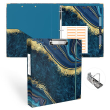 Ospelelf Binder met Clipboard 1 Inch, D Ring Binder voor A4 (11" x 8.5") met Scheidingsbladen