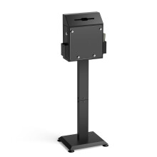 Pochar Suggestion Box with Stand Floor Standing Offering Box Upgraded Heavy Duty Metal Locking Ballot Collection Safe Box for Voting Contest Charit