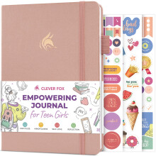 Clever Fox Empowering Journal voor tienermeisjes - Begeleid zelfliefdedagboek met aanwijzingen - Dankbaarheids- en manifestatienotitieboekje Tienerca