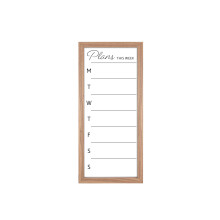 MCS Trockenlösch-Wochenplaner 11x24 Walnussrahmen Wandkalender
