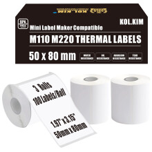 M220 Etiketten M110 Thermoetiketten fr Phomemo M110 Etiketten m220 M120 M221 Etikettendrucker Nachfllband fr CLABEL 221B Etikettennachfllung