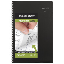 AT-A-GLANCE 2026 Monatsplaner, 20,3 x 30,5 cm, großer DayMinder, Schwarz (SK20026)