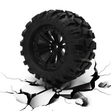 Langlebige RC-Radnaben 4 Stück Gummi & Nylon passend für 1/10 Maßstab Off-Road RC-Autos