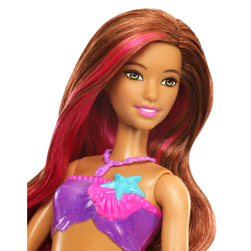 Barbie Boneca Barbie Sereia com Roupa Transformável e Brinquedo Golfinho 1