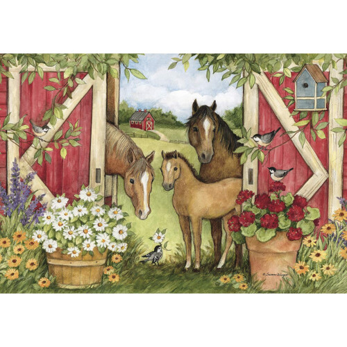 LANG Horse - Puzzle de 1000 Pièces Heartland Barn