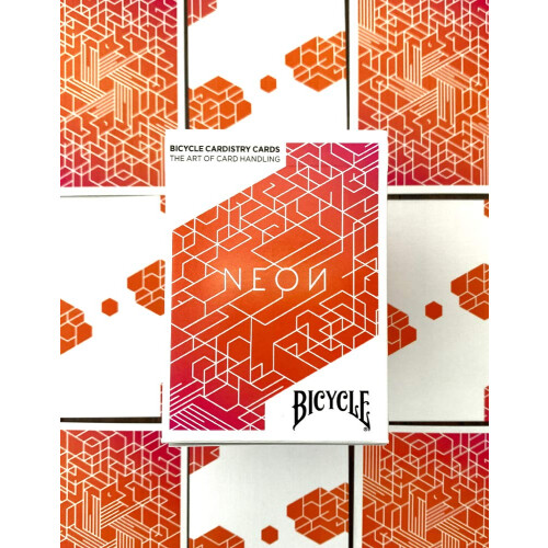 Bicycle Neon Blu Aurora Cardistry Deck (Non Giocabile) 2