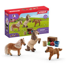 41432 Mini Shetland Family, ages 5+, HORSE CLUB – Playset, 8 pieces, exclusive to Amazon