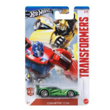 Hot Wheels Transformers Corvette C7.R Gr?n 1:64 Skala Die-Cast