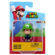 SUPER MARIO 2.5 inch Mini Action Figure - Baby Luigi - Packaging May Vary Collectable Toy