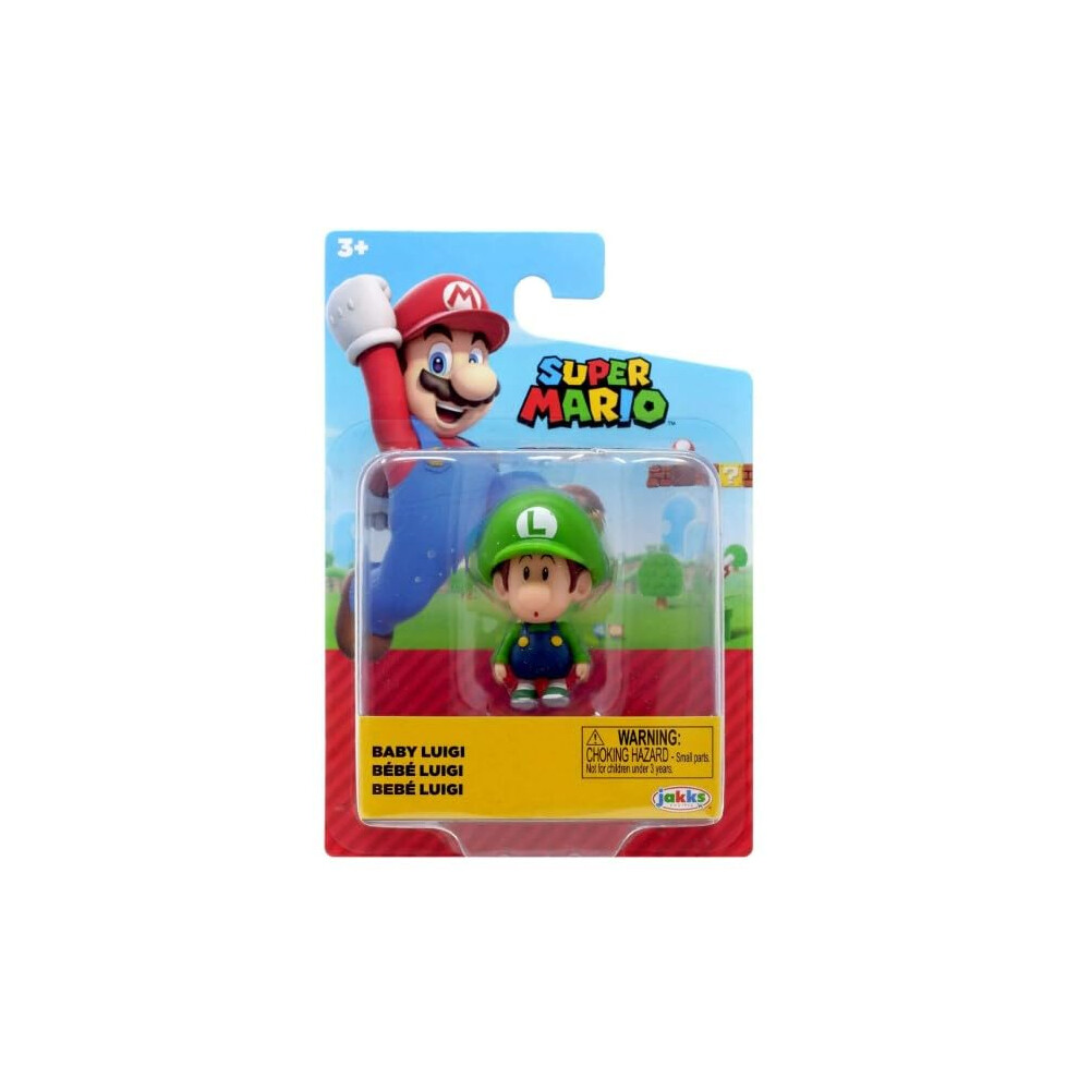New Super Mario 2.5 Inch Mini Action Figure - Baby Luigi - Packaging May Vary Collectable Toy 192995759640