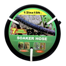 Taisia ??1/2 Soaker-slang 15 FT Waterdruppel-tuinslang Druppelirrigatieslang Bespaart 70% water Zware rubberen ronde Soaker-slang voor tuingazon