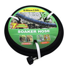 Soaker Hose 15ft Spart Wasser 70% Sparen Perfekte Bewässerung für Gartenbeet (5/8 Zoll)