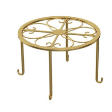 Hewnda 1 paquet de support de plante en pot en mtal support de pot de fleur en fer antirouille support de pot robuste pour patio intrieur (or)