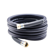 Guitrees Leader Tuyau d'arrosage 4,6 m x 5/20,3 cm, tuyau d'eau court trs rsistant, raccords femelle femelle, tressage cinq couches pour un