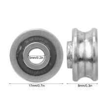 Industrielles U-Profil-Lager SG15 5 x 17 x 8 mm Schienenführung Australien