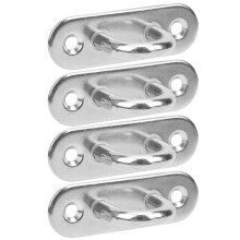 M8 2 Holes Stainless Steel Eye Plate Wall Mount Hanger 275g