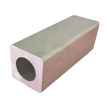 1 piece Aluminum alloy square tube with outer square and inner circle, 19.5x16.5mmx13mm holex50cm, Suitable for industry, DIY Etc.