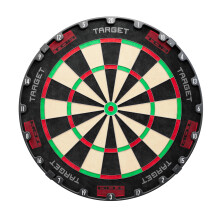 Target Darts TOR Dartboard, Steel Tip Dart Board | Competition Standard Steel Tip Dartboards with Fixing Kit, Modern Rotational Number Ring, Premium