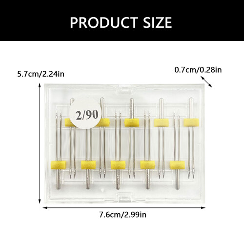 10Pcs Sewing Machine Needle Stretch Twin Needle-Style Nine 1