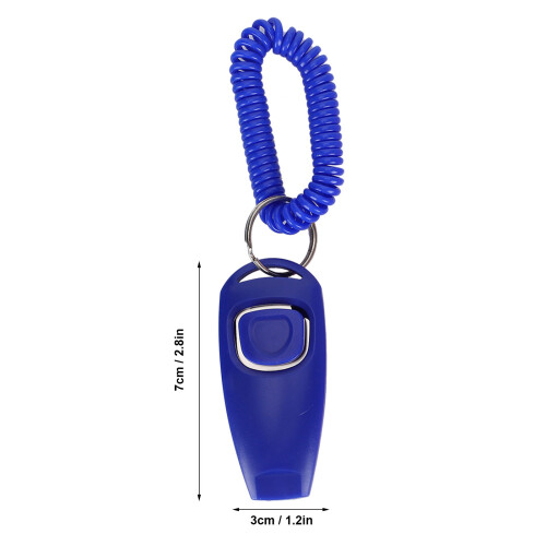 2-in-1 High Frequency Plastic Dog Training Whistle 7x3cm 2