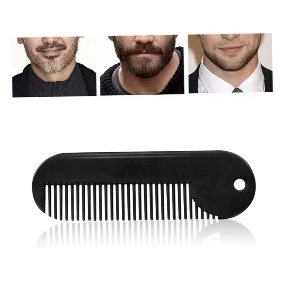 Unisex Men Hair Tool Zinc Alloy Beard Comb Styling Gadget Compact Portable For Beard Care