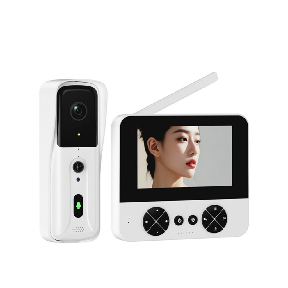 (White) Detection Video Doorbell With Pir Motions Detection Doorbell Camera 7394269040895