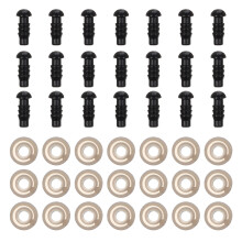 Juegos De Ojos Para Animales Rellenos 5 Mm Con Arandelas