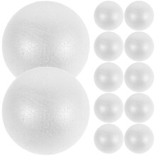 24 Unidades Bolas De Espuma 8 Cm Poliestireno Para Decoración