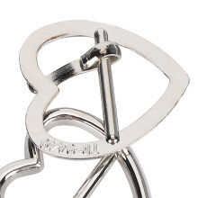 Heart Shaped Buckle Hair Pins 20Pcs Cute DIY Clasp for Clothing & Bags