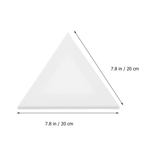 2 Pièces Peinture Huile Cadre Triangle 20 Cm 1