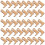 50 Pezzi Inserti In Legno Non Finiti Mini Da Cowboy 6