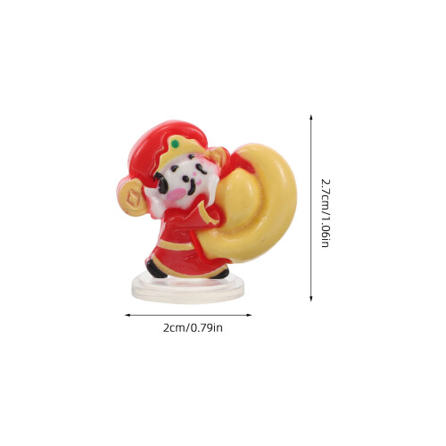 8Pcs Conjunto Estátua Buda Cai Shen Decoração 1