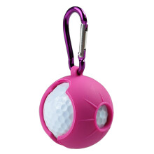 Silicone Golfs Balls Sleeve Holds Single Balls Golfs Balls Protective Golfs Balls Holder Clip With Hangable Metal Hook
