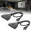 2Pcs HDMI Splitter 3 Port 4Kx2K Multi-Functional Hub, Black 13