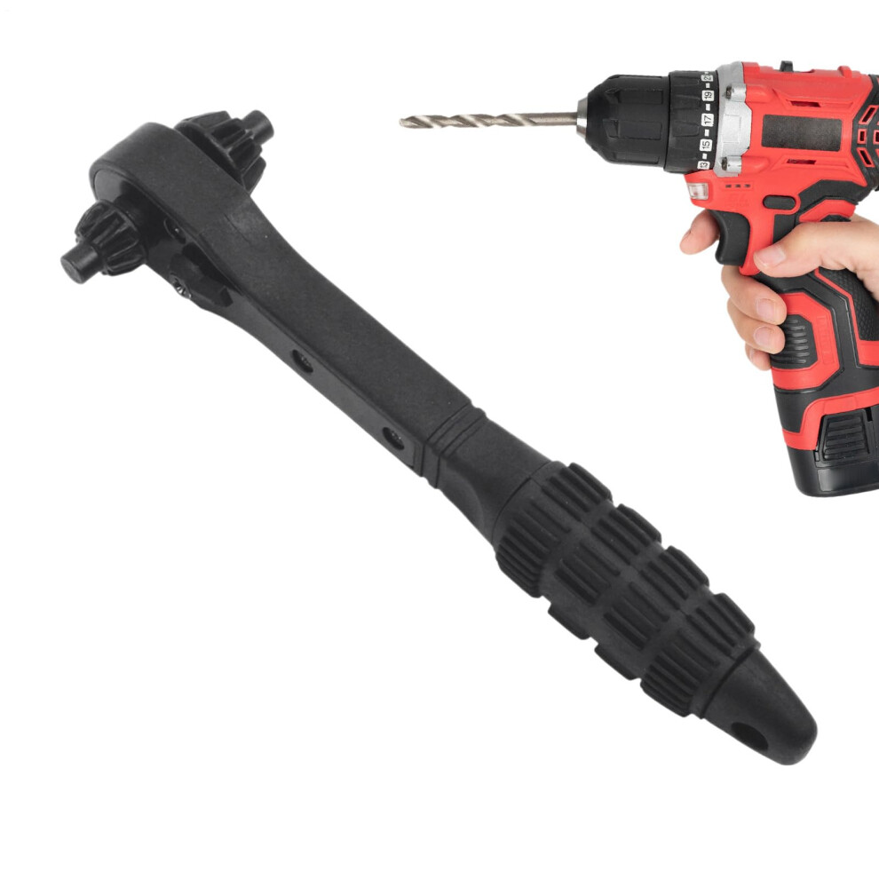 Drill Chuck Ratchet Spanner, 2 In 1 Quick Change Chuck Spanner, Multifunctional Quick Change Wrench For Bike Plumbing Maintenance 9323874931111