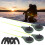 Compact 4 Set Ice Fishing Rods with Tips - Rust Resistant & Sturdy 15