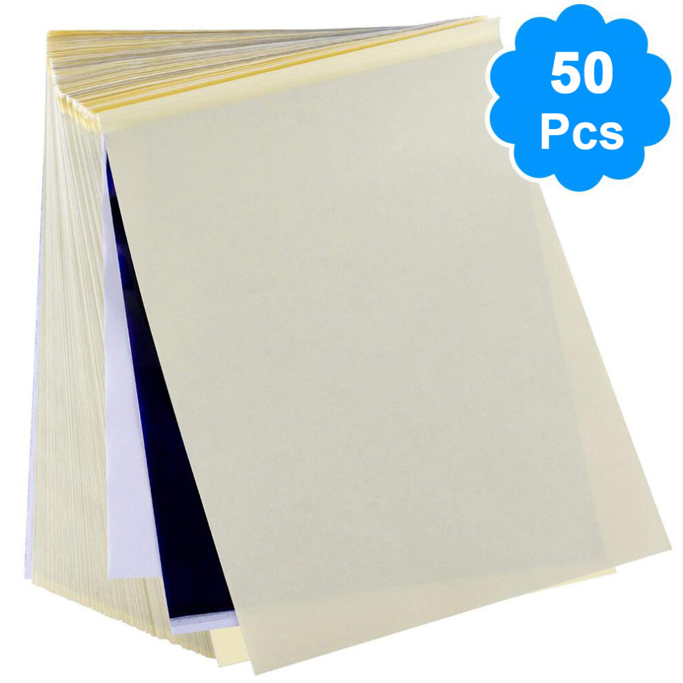 50 Sheets A4 Tattoo Transfer Paper - Thermal Stencil Sheets for Tattooing