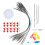 Circular Knitting Needle Set 100cm, Sizes 2.25mm-10mm, Craft Tool 12