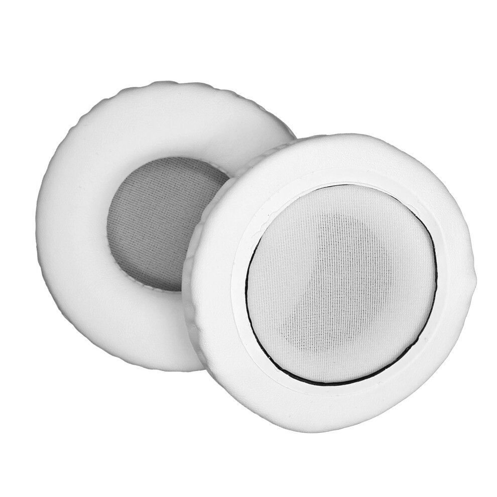 50Mm Pu Leather Ear Cushions For Pp Headphones Noise Blocking White 8431360566608