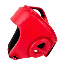 Boxing Headgear Forehead and Ear Protection Padded Cushioning Full Face Protection Guard for Muay Thai Grappling Kids Adults Red