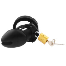Pink Chastity Cage,Silicone Cock Cage for Men Breathable Chastity Devices Lightweight Couples Bondage Sm Sex Toys Black Short