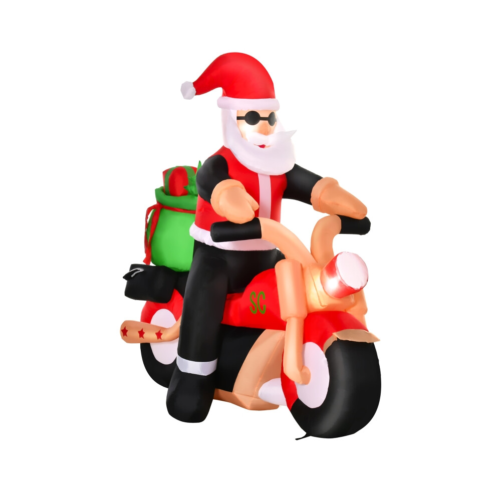 Festive Garden Christmas Inflatable Santa Riding Motorcycle 5.5ft Blow Up Decor for Outdoor Holiday Celebrations-image-OPC-PMY6VF5-NEW