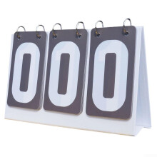 Sleek and Portable Tabletop Scoreboard Flipper Perfect Addition to Any Sport Event Setup (gray)
