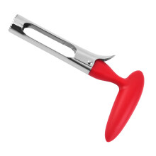 Stainless Steel Pear Corer for Safe and Simple Cores-Red
