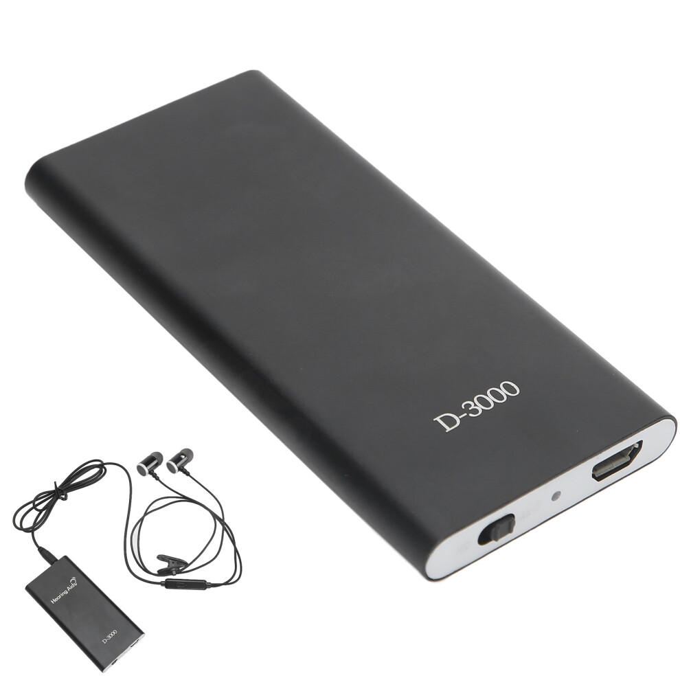 Black D3000 Digital Hearing Amplifier Noise Reduction, 145G